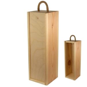 Caja de madera para vino. Código MD0020